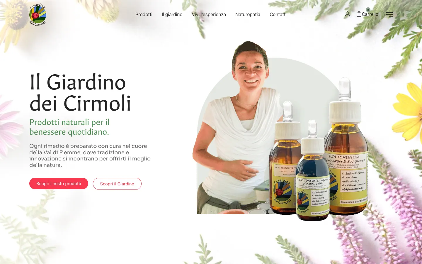 Home dell'e-commerce Il Giardino dei Cirmoli